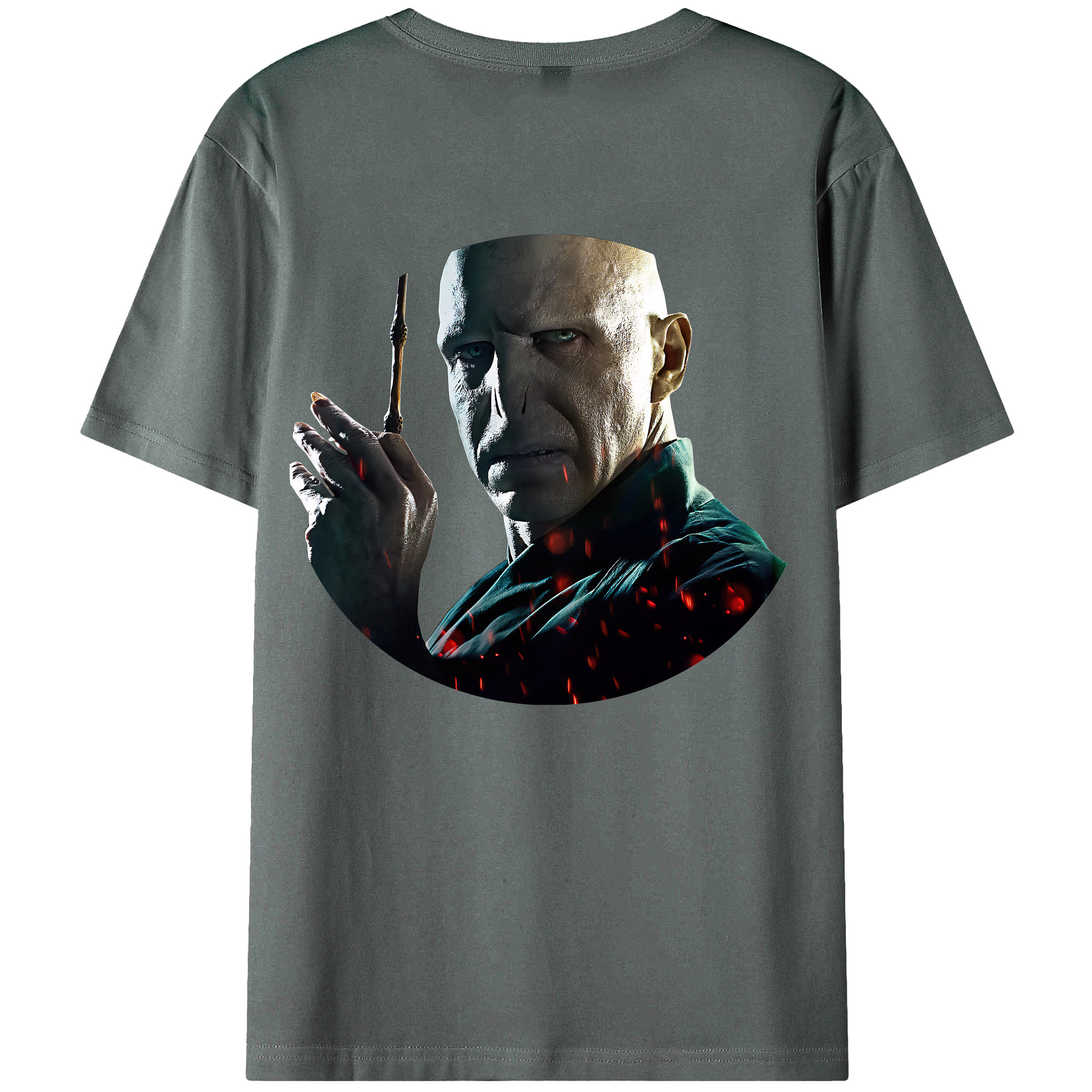 （画像用） Harry Potter ハリー・ポッターシリーズ 綿100％ メンズ半袖Tシャツ（バックプリント） 通気性
